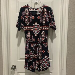 Aztec Print Retro Altar’d State Romper